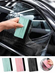 4pcs Felt Edge Squeegee Vinyl Film Application Tool, Car Window Film Installation Kit, Includes Extra Replacement Felt, Straight Edge Squeegee Applicator, Suitable For Car Body Wrap, Window Film, Decals And Stickers, Scratch-Resistant Car Maintenance Tool - Multi-color - View 7