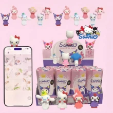 SANRIO 1/3/6/12pcs Authentic Hello Kitty Random Blind Box, Cute Cartoon Detachable Latex Doll Decoration For Car, Computer Monitor, Home, Desktop, Special Gift For Family And Friends - Multicolor - View 10