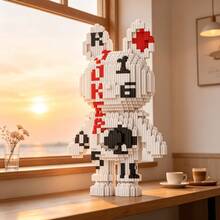 This 1597-Piece Building Block Assembly Of A Skull Starry Sky Rabbit Bear Is Adorable And Cute, Making It A Perfect Gift And An Excellent Choice For Couples And Parents. The Assembly Difficulty Is Relatively High. It Is A Perfect Gift For Christmas, Halloween, And The Back-To-School Season. - Multicolor - View 12