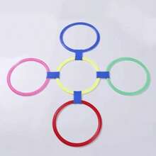 Colorful Agility Jump Rings For Speed And Coordination Training, Soccer Agility Ladder Alternative, Outdoor Indoor Sports Fitness Equipment, Random Color - Multicolor - View 3