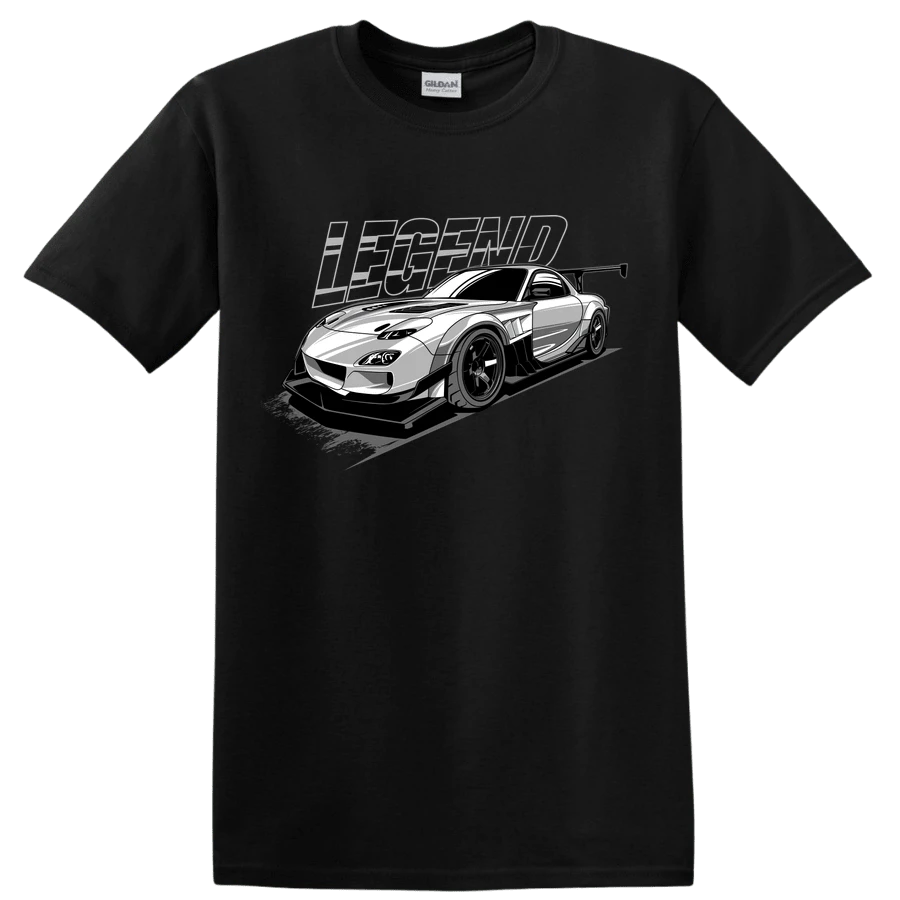 Camiseta con Diseño Gráfico de Auto Deportivo para Amantes de las Carreras con Diseño Artístico Genial - Negro - Ver 1