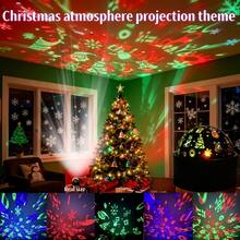 Christmas & Halloween Themed Projector Light | Dual‑Use Night Light | Christmas Smart Light | RGB Light,USB Powered - Multicolor - View 8