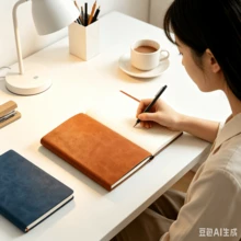 A5 Notebook Business Office Gift Thick Soft Leather Notebook Gift Box - A5 Notebook - View 4