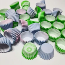 Mini Cake Rainbow Paper Cups, Sticky Rice Cake Paper Cups, Cupcake Supplies - View 4