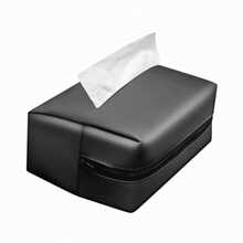 Car Seat Back Hanging Tissue Box Multi-Functional Storage Bag Sun Visor Car Tissue Storage Bag Portable Universal For Men And Women - A - View 3