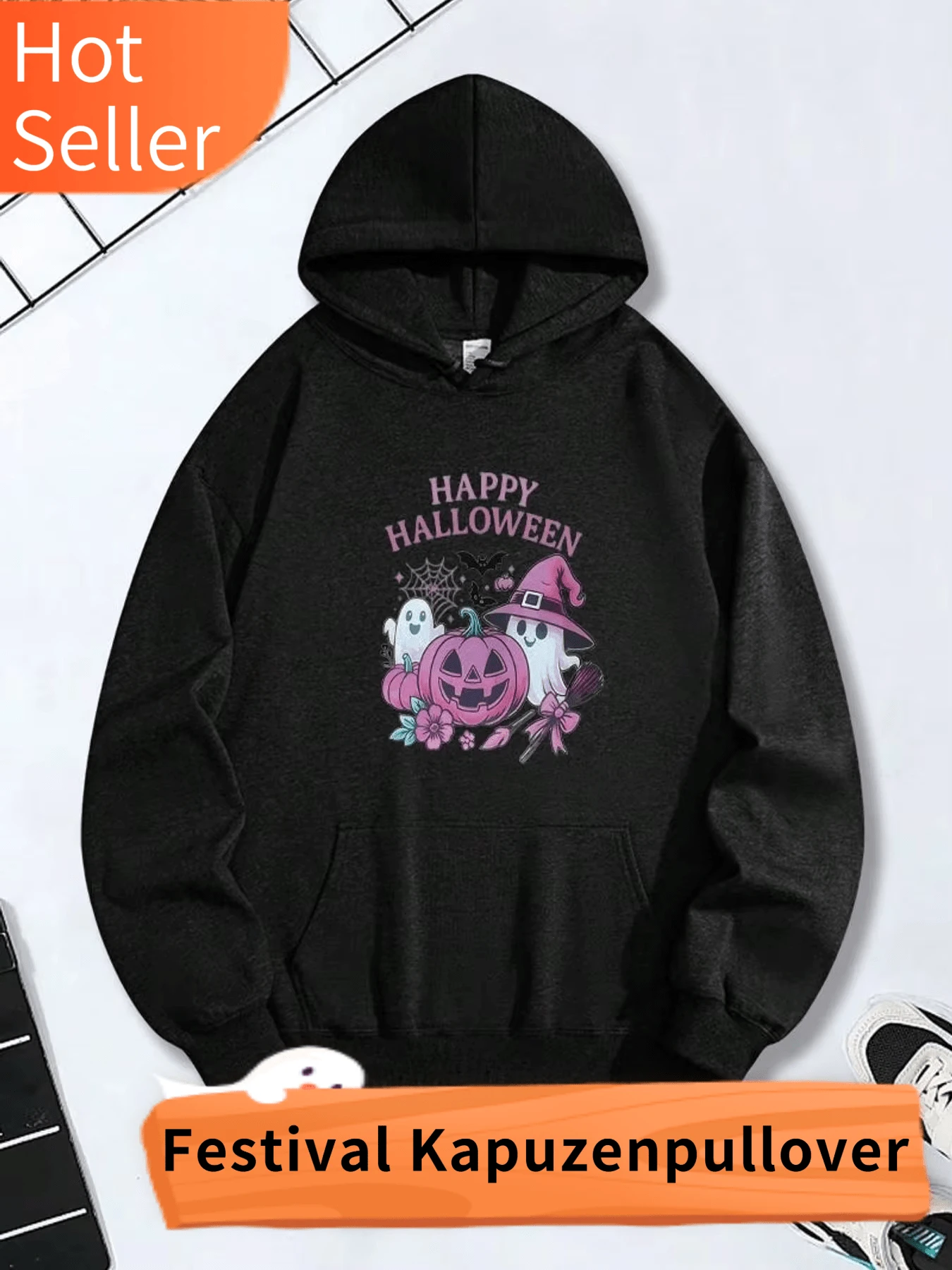 Women Sports Sweatshirts - Black - View 1