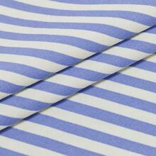 2026 Spring/Summer Striped Casual Versatile Elegant Square Neck Contrast Color Raglan Sleeve T-Shirt, Suitable For Office, Party, Travel And Multiple Occasions - Sky Blue - View 5