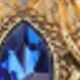 Vintage Gold Royal Blue