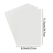 5 Sheets A4 Iron-On Heat Transfer Paper For Light & Dark Fabrics, 8.3*11.7 Inch Heat Transfer Paper, Printable With Inkjet Printers, Transfer Patterns On Black/Dark T-Shirts, Bags - Dark - View 2