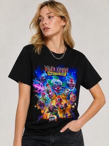 Women T-Shirts - 黑色 - 查看 1