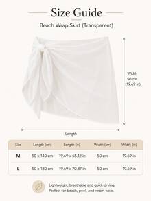 Beach Skirt Cover Up Sarong, Customized Name Transparent Beach Apron, Bridal Swimsuit Cover Up, Bridal Swimwear Cover Up, Suitable For Bachelorette Party, Honeymoon, Tropical Vacation - Multicolor - View 6