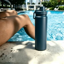 Vacuum Flasks & Thermoses - Navy Blue - View 4