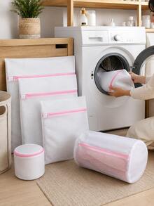 Laundry Bag (1 Pc) - Reusable Mesh Bag Suitable For Machine Washing; Serves As A Protective Bag For Washing Shoes Or As A Storage Bag. - Multicolor - View 10