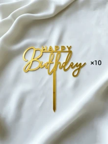 1/3/5/10件組 Happy Birthday 壓克力蛋糕插牌 金色蛋糕裝飾 生日派對蛋糕裝飾禮品 甜點桌用品 烘焙裝飾插件 節日派對蛋糕裝飾 廚房烘焙必需品 聖誕裝飾 - G - 查看 11
