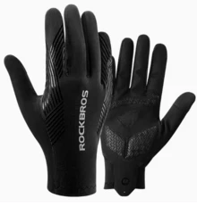 ROCKBROS 1PC Unisex Cycling Full Finger Gloves: Ultimate Comfort Ergonomic Fit, Touchscreen Ready & SBR Shockproof MTB Gloves – Anti-Slip, Breathable Versatile Gear For Spring & Autumn Outdoor Bike Riding - Multicolor - View 19