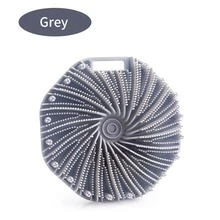 INYUSUN 1件裝 Tornado 矽膠沐浴刷 柔軟觸感按摩清潔刷 可壁掛式 便攜實用六角形沐浴刷 - 查看 9