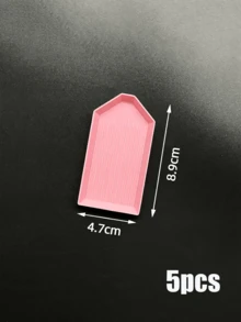5件裝多色塑膠鑽石畫珠子分裝盤，易傾倒設計，手工珠寶收納盒，DIY鑽石畫用品與工具 - A - 查看 13