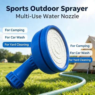 1pc Shower Head That Can Be Installed On Bottles, Turns Ordinary Water Bottles Into Practical And Convenient Portable Shower, Outdoor Shower, Outdoor Personal Care