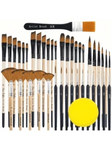 Dom Delfim 32pcs Painting Set, Back To School, Learning Supplies - Yellow - View 14