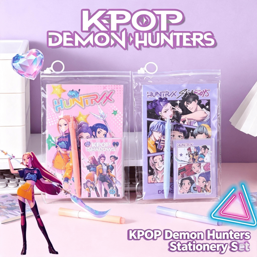 Hasbro-Witch Hunter Stationery Set Student Practical Stationery Reward Prize Birthday Gift K-POP Gift