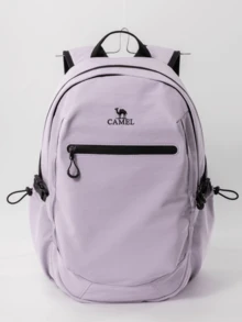 CAMEL CROWN 戶外背包，適合國中、高中與大學生的休閒輕量背包，適用於戶外運動、徒步旅行與登山 - 丁香紫 - 查看 1