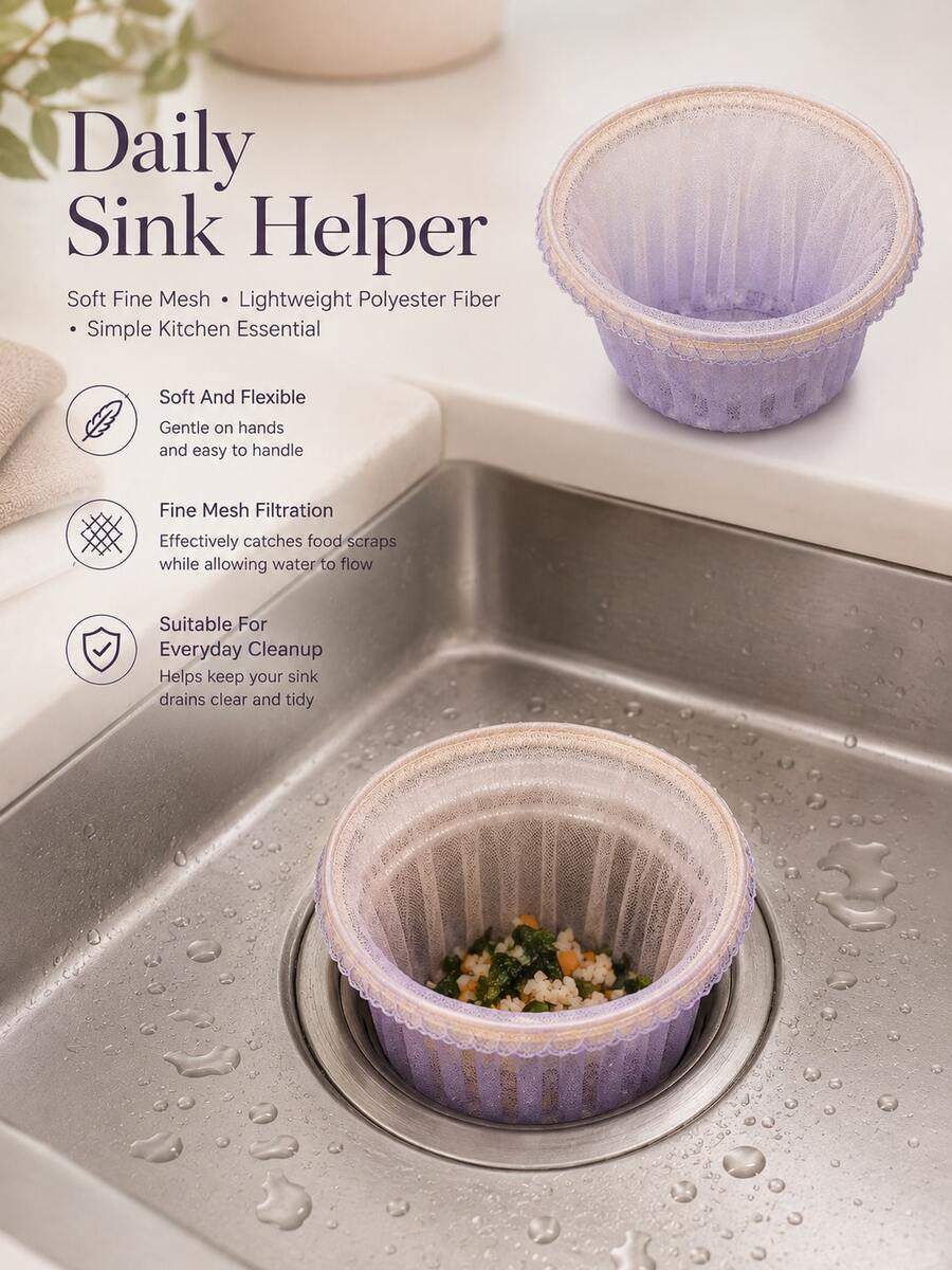 50/30/10pcs Kitchen Sink Strainer, Vegetable Washing Basin, Dishwashing Sink Home Filter And Drain Net, Vegetable Pot, Swimming Pool Cleaning Anti-Leak Net, Pocket-Style And Floor Drain Filter - Multicolor - View 1