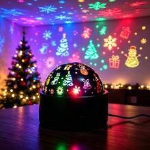 Christmas & Halloween Themed Projector Light | Dual‑Use Night Light | Christmas Smart Light | RGB Light,USB Powered - Multicolor - View 2