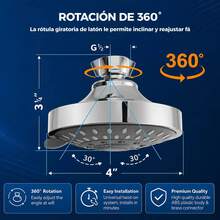 Fixed Showerheads - Electroplated - View 11