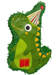 39*25*7cm Green Dinosaur Piñata 1pc (Can Be Filled With Candy, Confetti, Etc.) - A - View 6