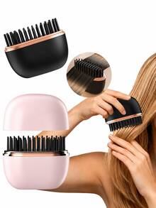 2000mAh Rechargeable Electric Scalp Massager Brush, Portable Silicone Shampoo Brush With Soft Massage Bristles, Deep Scalp Cleansing And Relaxing Massage, Wet And Dry Use, Suitable For All Hair Types, Home And Travel Use - Multicolor - View 2
