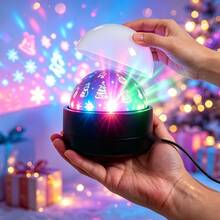 Christmas & Halloween Themed Projector Light | Dual‑Use Night Light | Christmas Smart Light | RGB Light,USB Powered - Multicolor - View 5