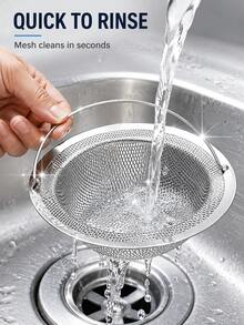 廚房水槽濾網 不鏽鋼水槽排水過濾器 廚房配件 食物殘渣收集器 適用於大多數水槽排水口 廚房水槽籃式濾網 不鏽鋼水槽過濾器 情人節 結婚 生日 廚房 廚房配件 秋季裝飾 不鏽鋼水槽排水過濾器 浴缸毛髮收集器 淋浴排水濾網 附手柄水槽排水塞 廚房排水器 廚房必需品 家居裝飾 - 銀色 - 查看 9