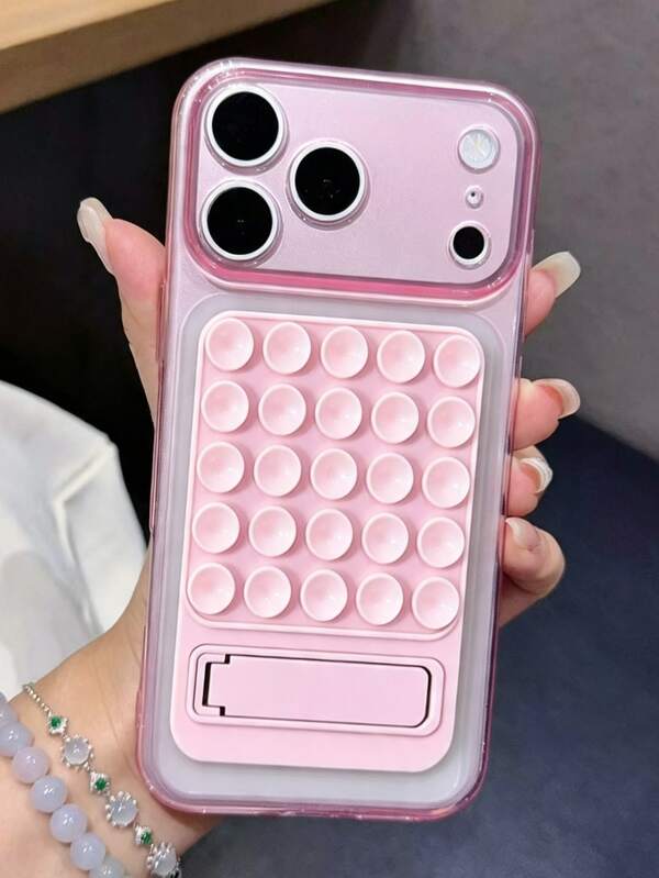 Luxury Translucent Matte Suction Cup Holder Phone Case Compatible With IPhone 18 Pro Max 17 Pro Max 17 Pro 16 Pro Max 15 Pro Max 14 Pro Max 13 Pro Max 16 15 14 13 Lens Protective Back Cover