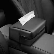 Car Seat Back Hanging Tissue Box Multi-Functional Storage Bag Sun Visor Car Tissue Storage Bag Portable Universal For Men And Women - A - View 4