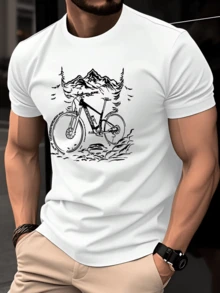 Men T-Shirts - 黑色 - 查看 6