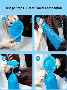 5pcs Leak-Proof Comfortable Travel Vomit Bags, Suitable For Morning Sickness And Motion Sickness, Portable Durable And Odor-Blocking, Suitable For Adults And Pregnant Women, Home Essential - A - View 4