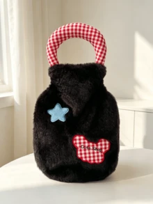 1Pair Plush And Adorable Explosion-Proof Hand Warmer, Hot Water Bottle, Cute And Girly Hand Warmer, Cartoon Winter Hand Warmer, Suitable For Autumn And Winter, A Great Christmas Gift. - Multicolor - View 11