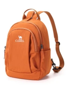 CAMEL CROWN 輕量旅行包 戶外休閒小背包 適用於徒步、攀岩與旅行 - 焦糖橘 - 查看 1