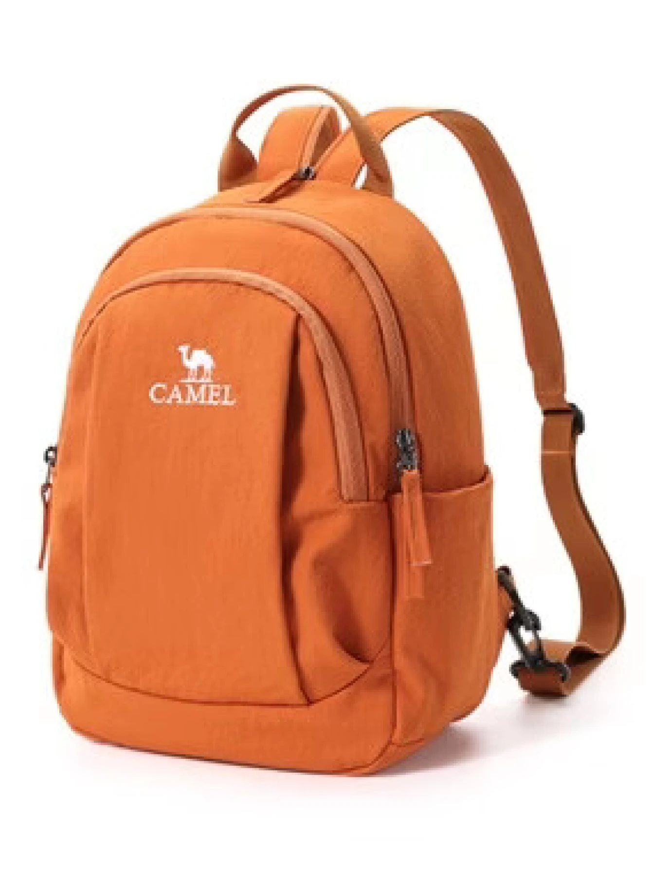 CAMEL CROWN 輕量旅行包 戶外休閒小背包 適用於徒步、攀岩與旅行 - 焦糖橘 - 查看 1