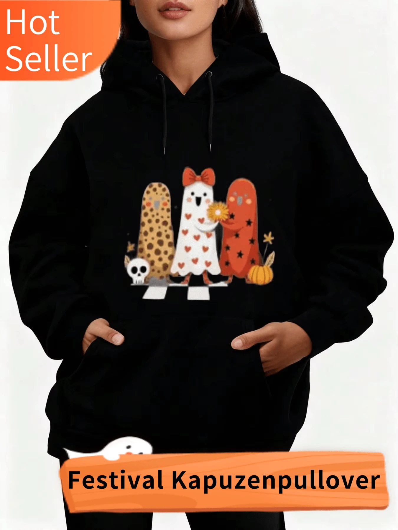 Women Sports Sweatshirts - Black - View 1