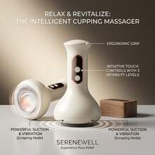 New Multifunctional Cupping Device, Smart Massager Tool, Precise Comfortable Experience, Back Massager, Smart Massage Tool, Precise Comfortable Design, Portable Massager, 9 Adjustable Levels, Massage Function, Heat Therapy, Cupping, Gua Sha - View 2