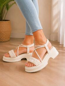 Women Platforms & Wedge Sandals - White - View 9