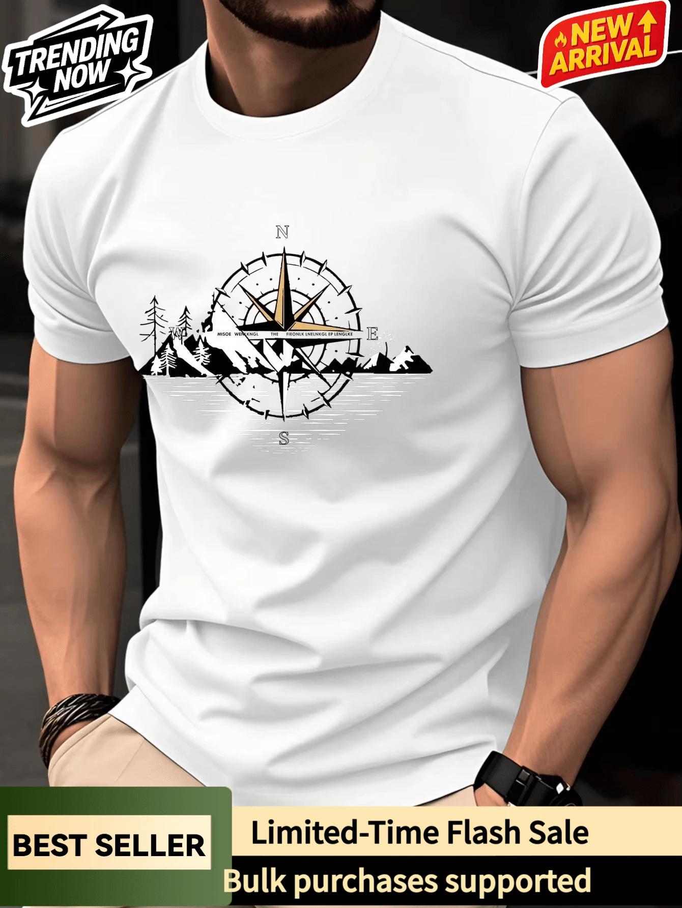T-Shirts für Herren - Schwarz - Übersicht 1