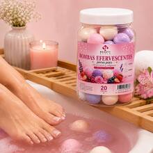 Fruity Spa Pedicure Bath Bombs - Rose - View 2