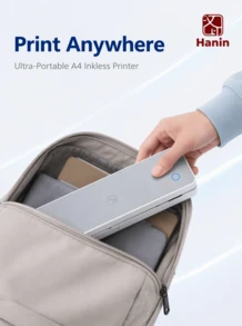 HPRT MT610 Portable A4 Thermal Printer For Home And School, Bluetooth Wireless Mini Printer For Homework, Exam Papers, And Study Notes, Supports Photo Scanning - Grayish White - View 6