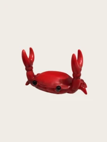 1pc Crab Shaped Phone Holder, Bright Red Compact Size, Anti-Slip Stable Phone Stand, Suitable For Sink, Bedside Table, Office Desk, Dining Table, Cute Marine Animal Cartoon Style, Desktop Decor Ornament, Hands-Free Viewing Accessory, Graduation Gift, Popular Atmosphere Desktop Gadget - Multicolor - View 9