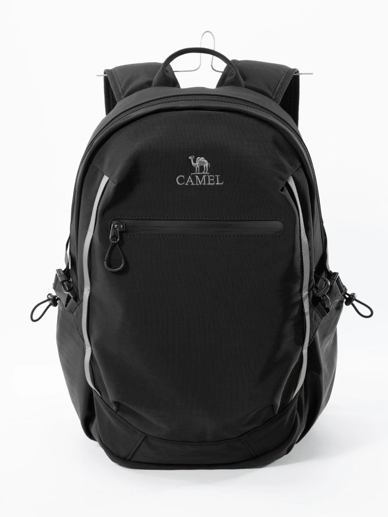 CAMEL CROWN 戶外背包,適合國中、高中及大學生的休閒輕量背包,適用於戶外運動、徒步旅行與登山 - 暗夜黑 - 查看 1