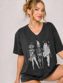 Women T-Shirts - 黑色 - 查看 3