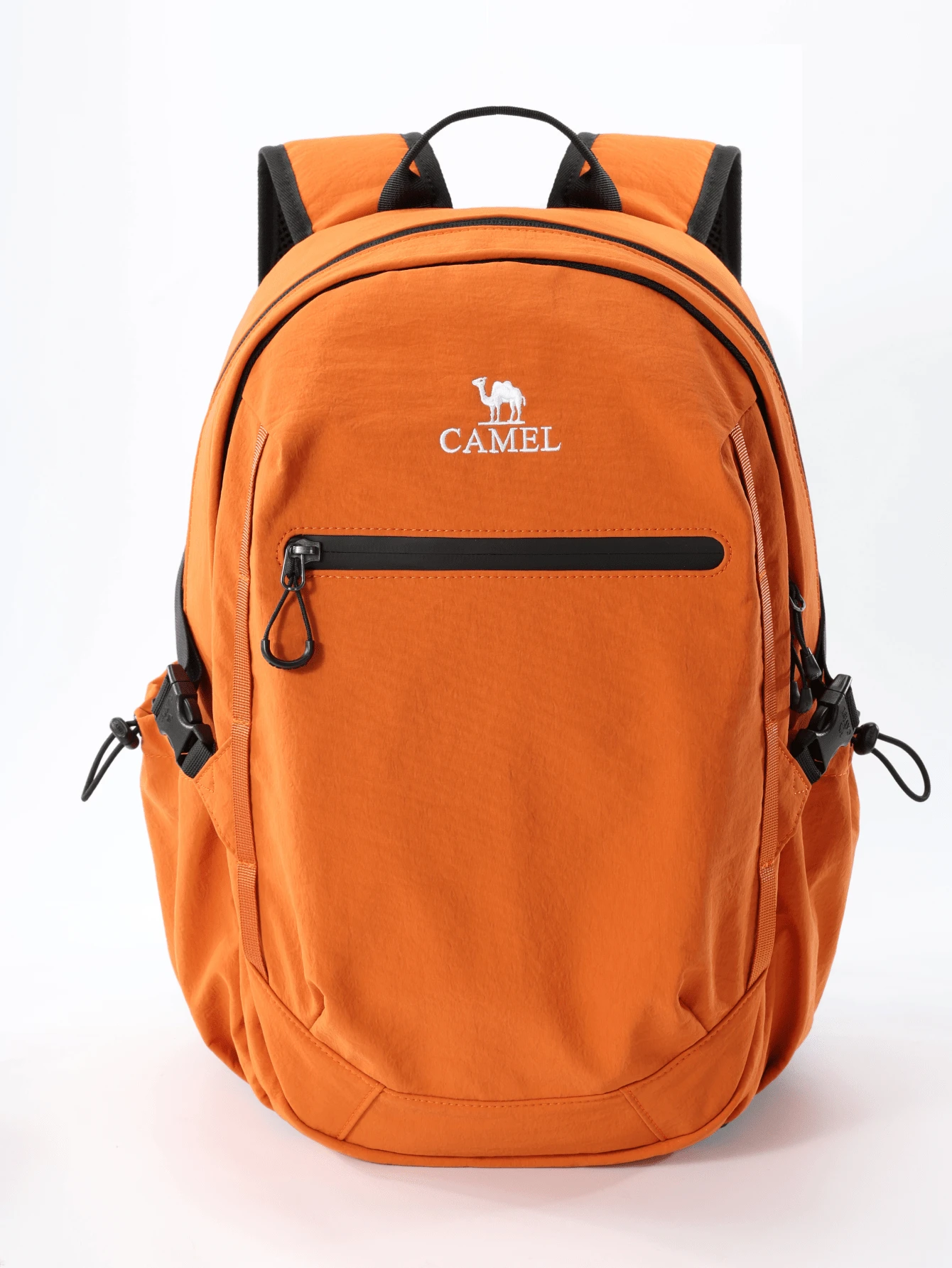 CAMEL CROWN 戶外背包,適合國中、高中和大學生的休閒輕便背包,適用於戶外運動、徒步旅行和登山 - 焦糖橘 - 查看 1