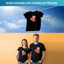 5 Sheets A4 Iron-On Heat Transfer Paper For Light & Dark Fabrics, 8.3*11.7 Inch Heat Transfer Paper, Printable With Inkjet Printers, Transfer Patterns On Black/Dark T-Shirts, Bags - Dark - View 5